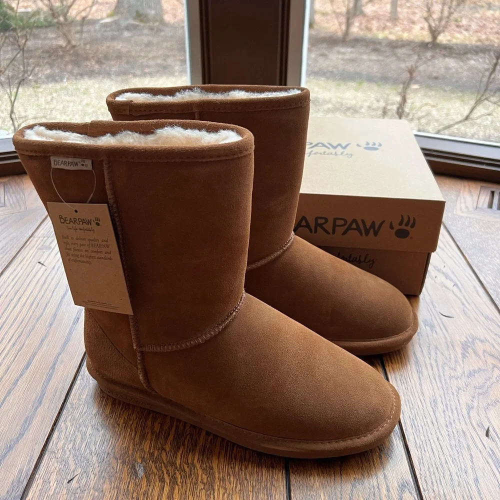 Bearpaw suede faux fur boots NIB - Picture 5 of 5